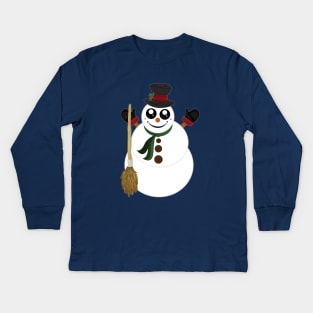 Snowman Kids Long Sleeve T-Shirt